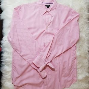 J. Crew Mens Long Sleeve Dress Shirt Large Tall
